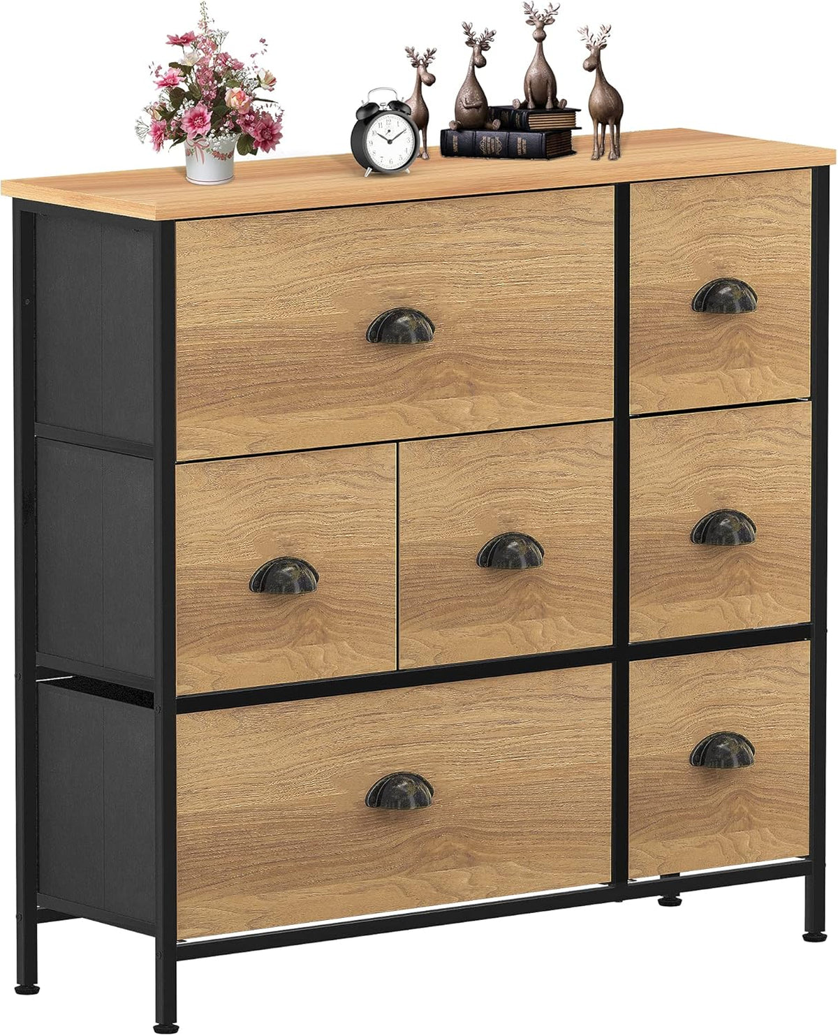 Fabric 7 Drawer Dresser H262