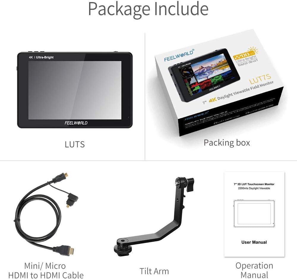 7 Inch Touch Screen Camera Field Monitor G126