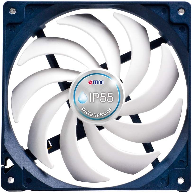 12V DC IP55 Waterproof Dustproof Cooling Fan 140mm 2 Pack E525
