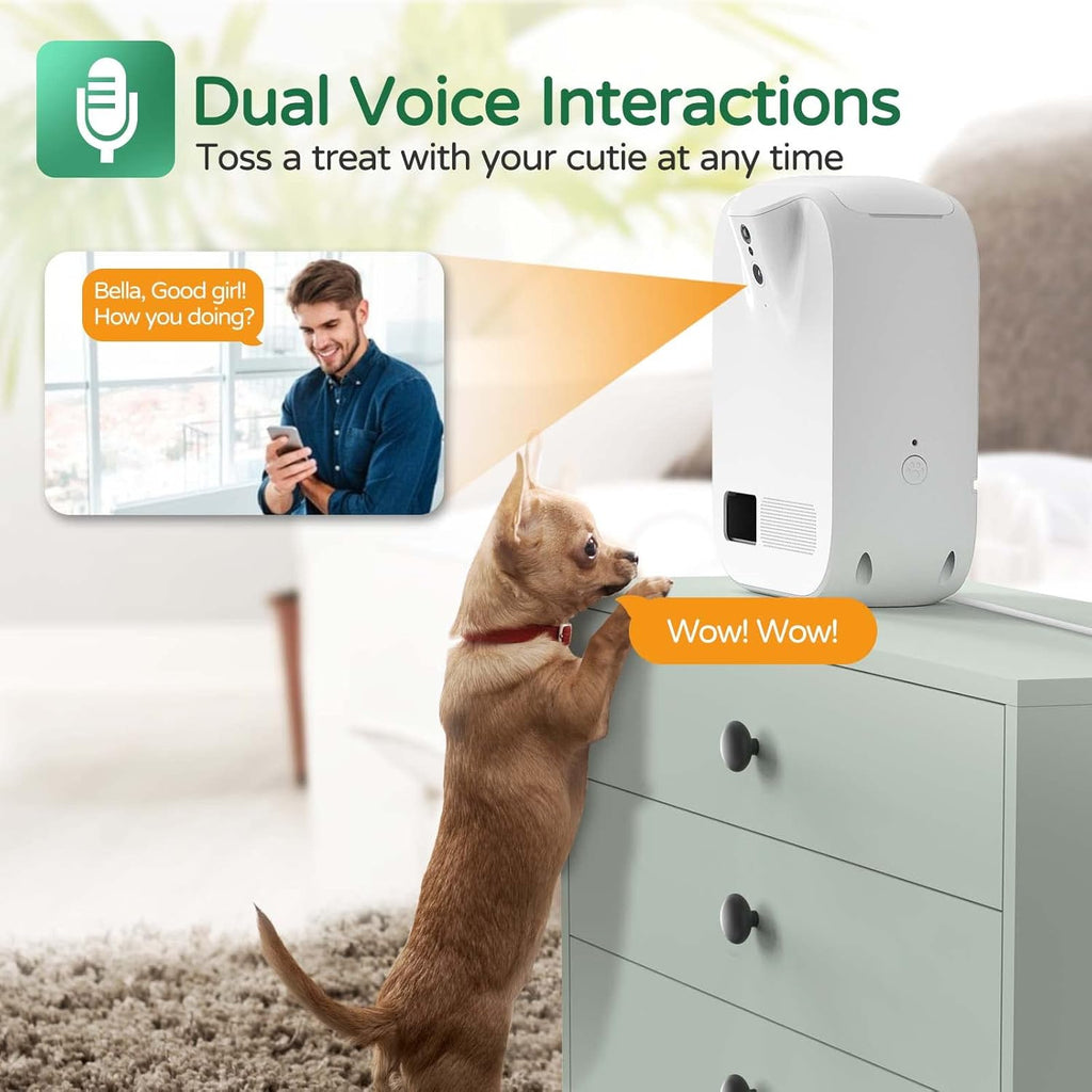 Dog Treat Dispenser Camera with Two-Way Audio Night Vision C2388