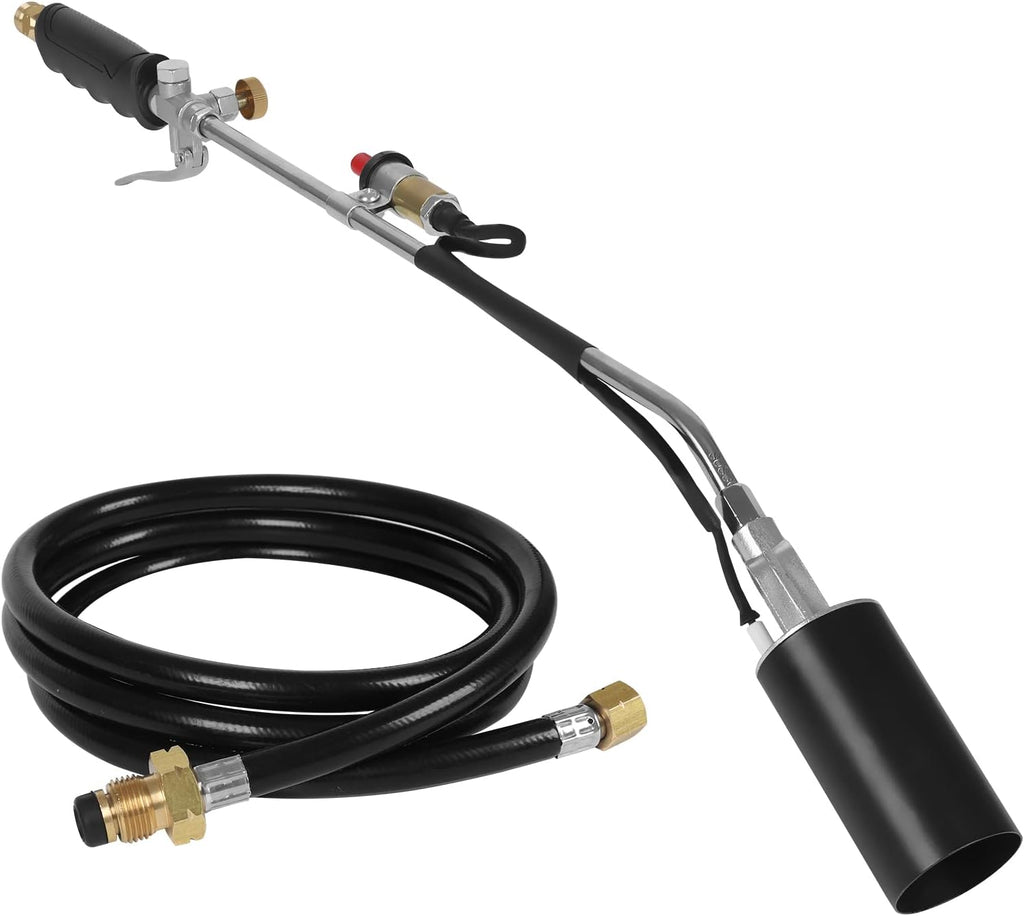 Propane Weed Torch Burner 700000 BTU with Push Button Igniter and 6.5 FT Hose O308065