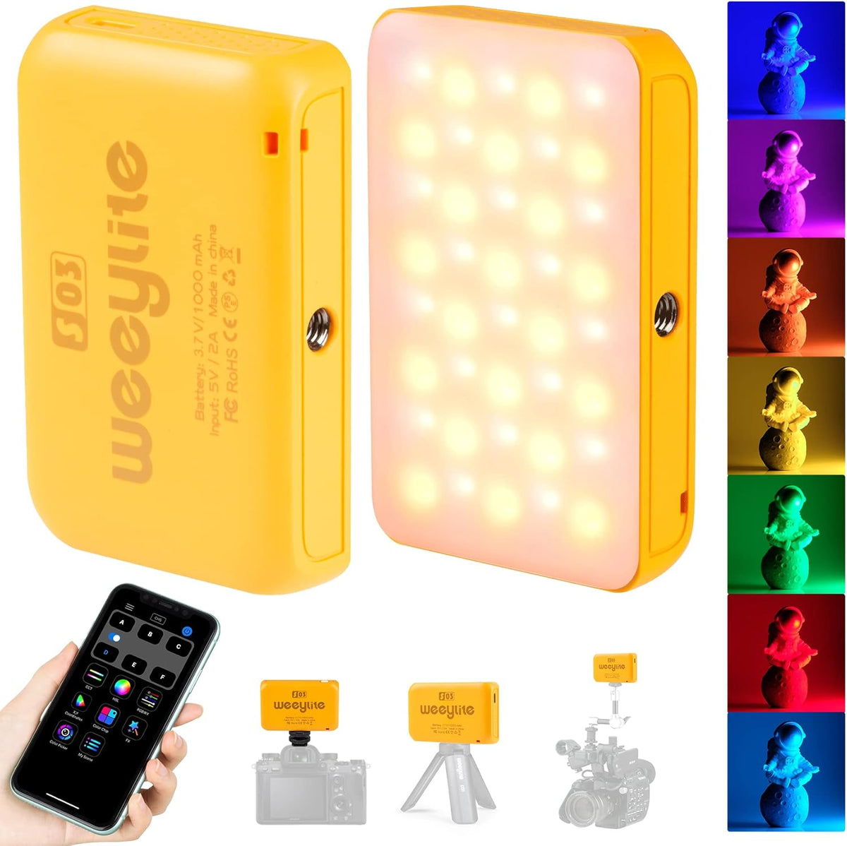 Portable Pocket RGB LED Video Light 2800-6800K N116