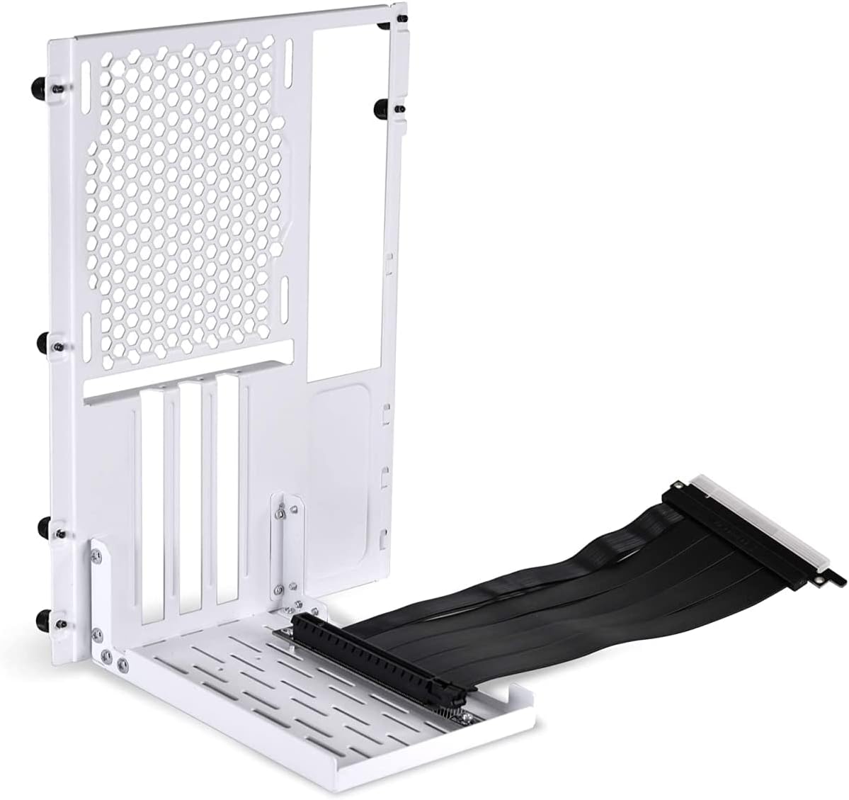 White PCIE 4.0 Vertical GPU Bracket Kit T2049
