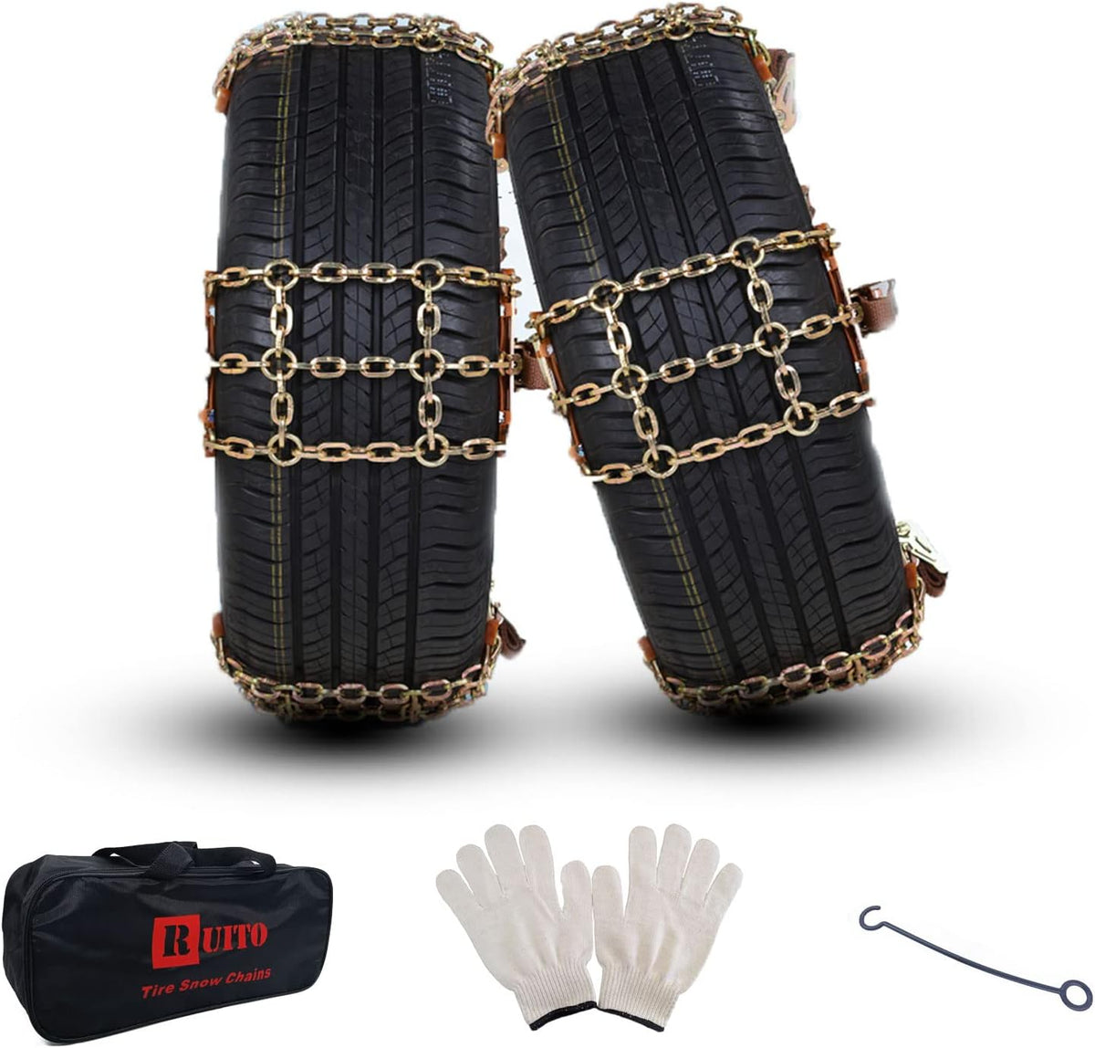 Upgraded Tire Chains, Adjustable Heavy Duty 6 Packs N824764