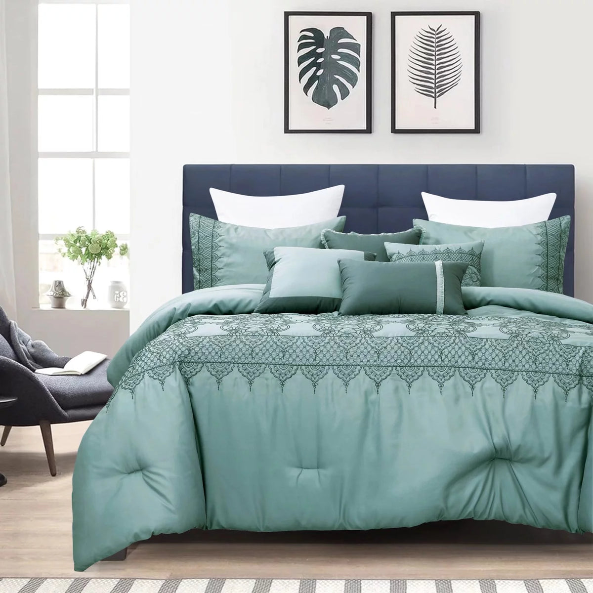 King Oversized Microfiber Comforter Set X388293
