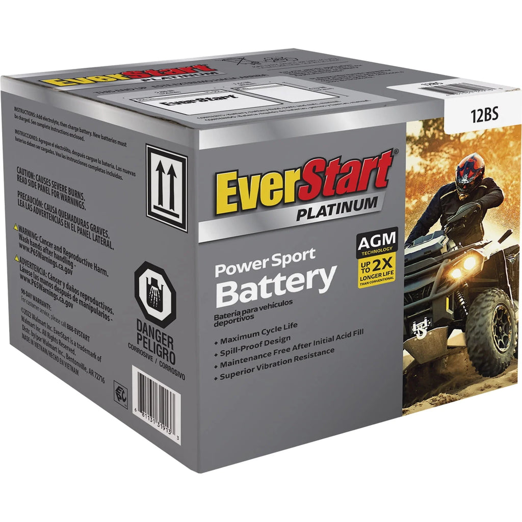 AGM PowerSport Battery Group Size 12BS 12 Volt 180 CCA G492315