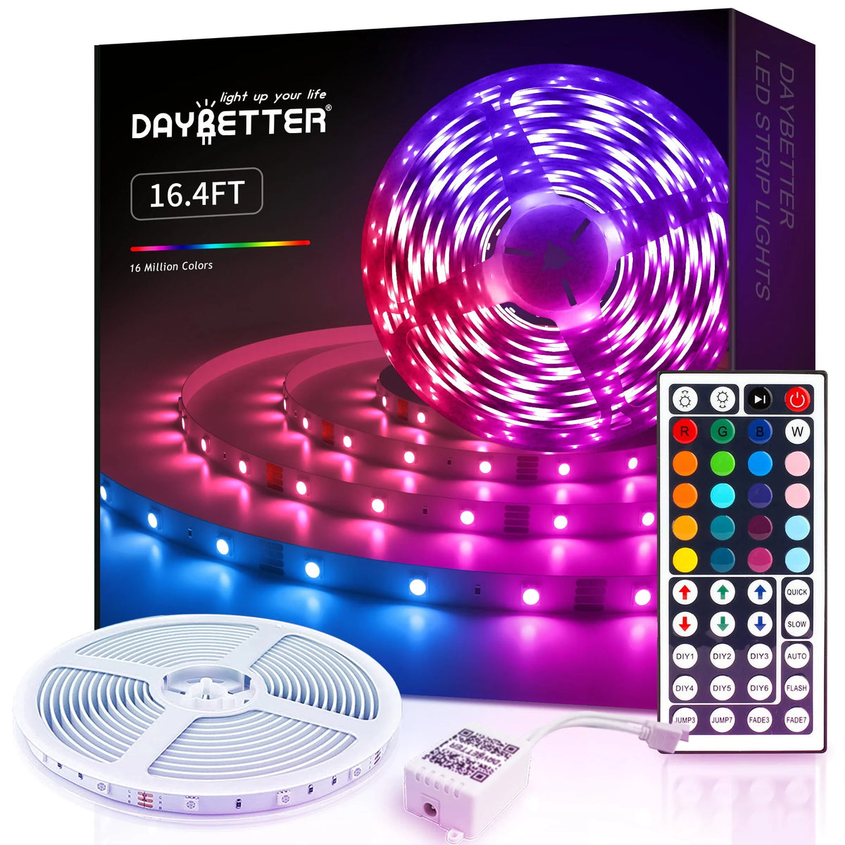 LED Strip Light 32.8ft with Remote Control and 12V Power Supply X950776