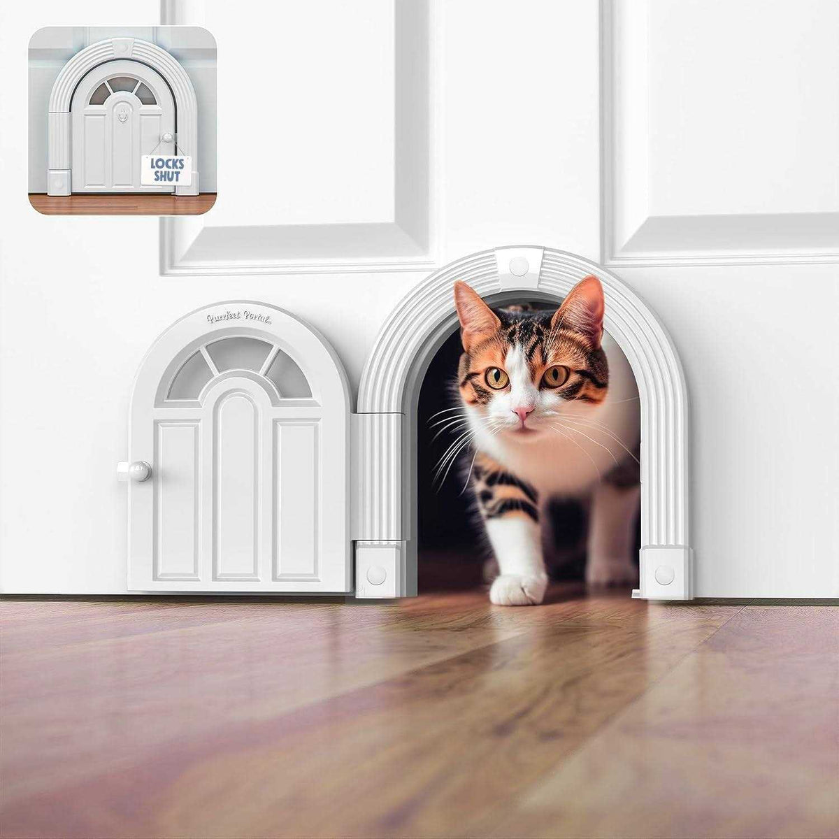 Interior Cat Door for Cats Up to 20 lbs F697001