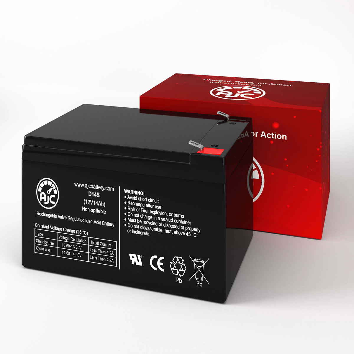 12V 14Ah Electric Scooter Battery W185