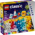 Buildable Solar System Toy Building Set with Alien Rocket Ship Toy and Glow in the Dark Bricks T95766