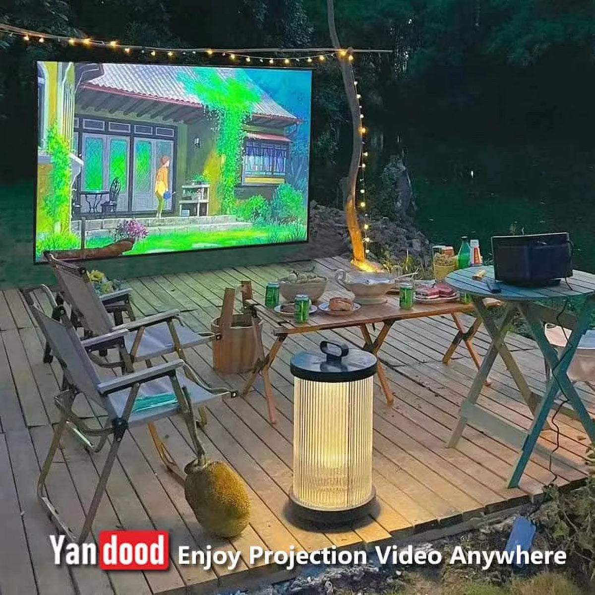 Foldable Projector Screen 120 inch 16:9 HD 4K Anti-Crease V277239