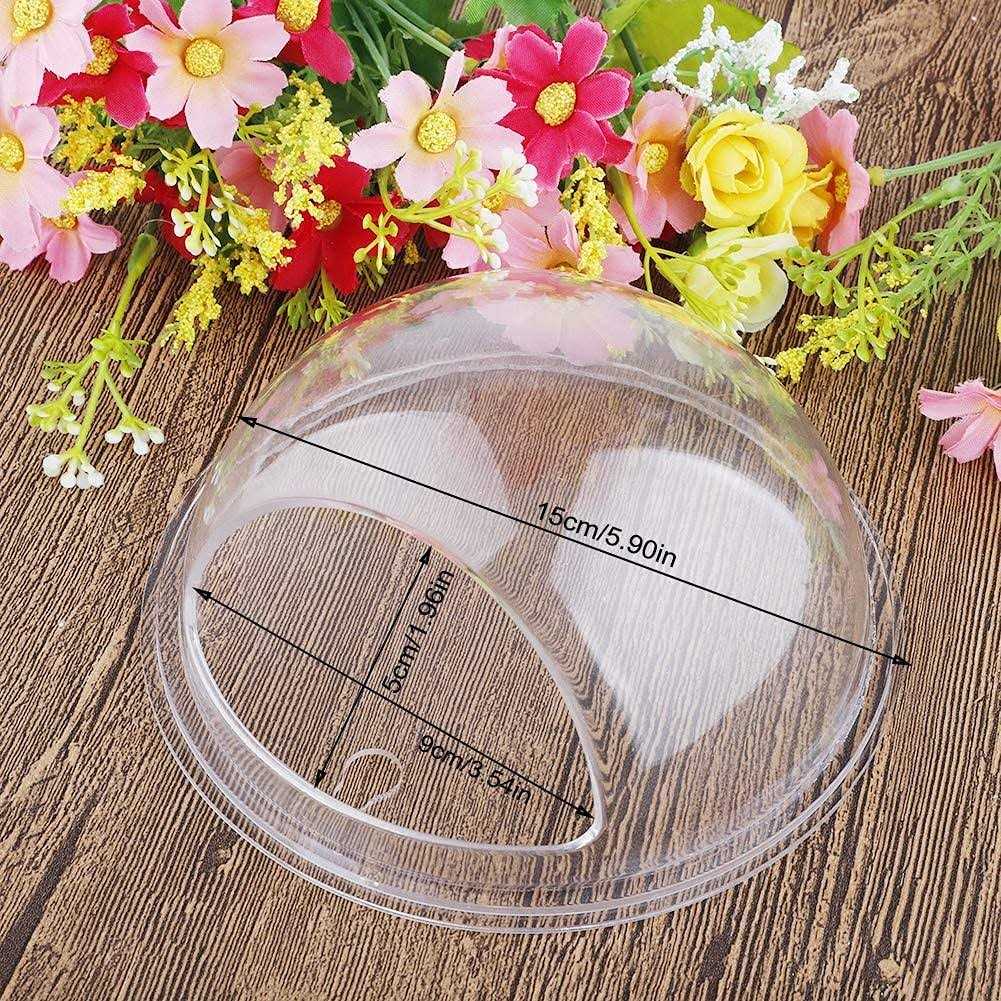5.9” Wall Mounted Clear Acrylic Round Fish Tank Vase E1986