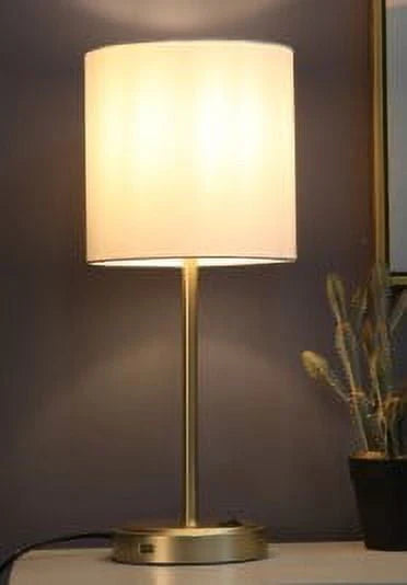 Black Metal Stick Lamp with USB Port X63985