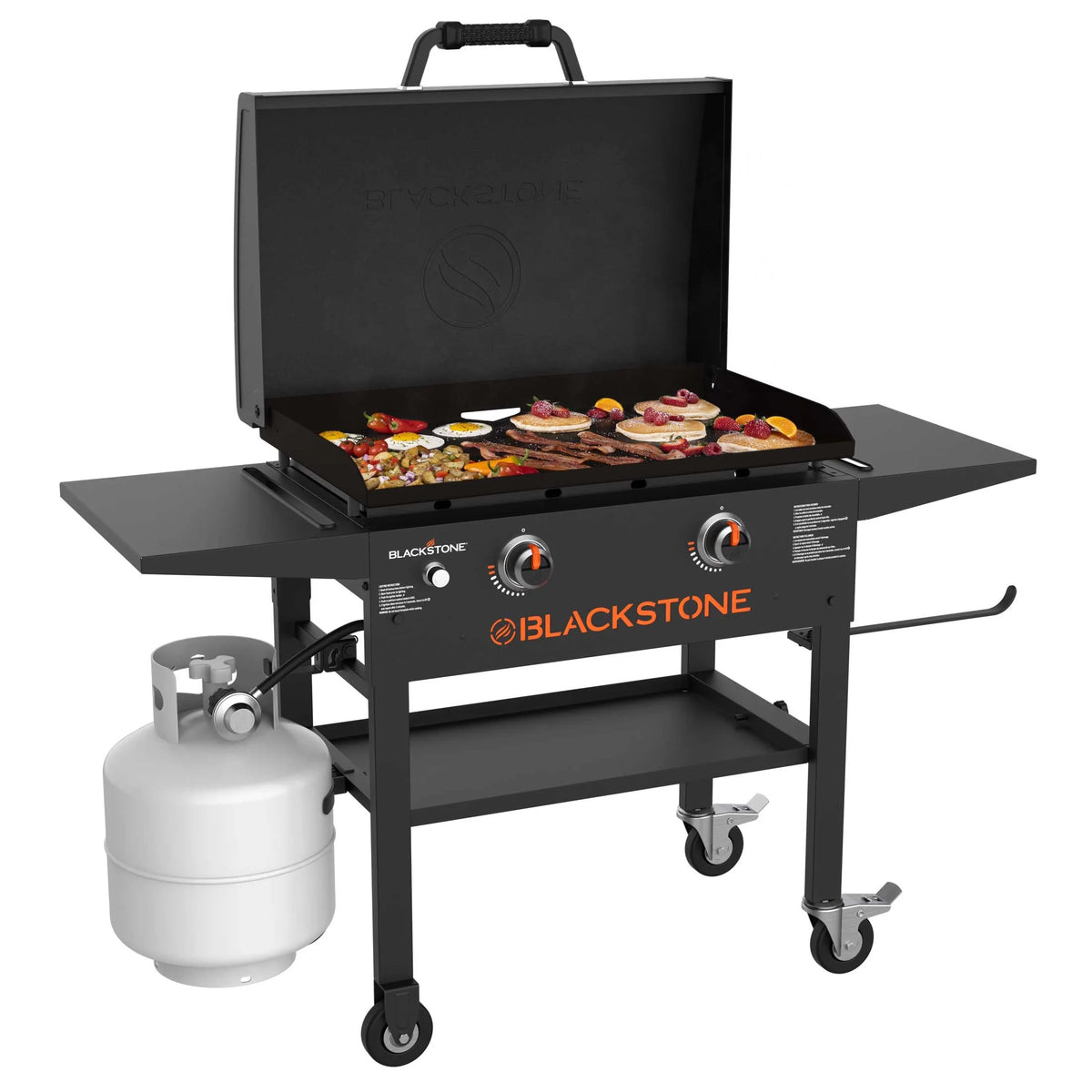 2-Burner 28” Propane Griddle with Hood J51069