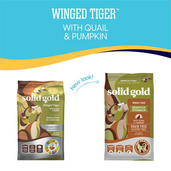 Solid Gold Winged Tiger Quail & Pumpkin Adult Dry Cat Food Y380