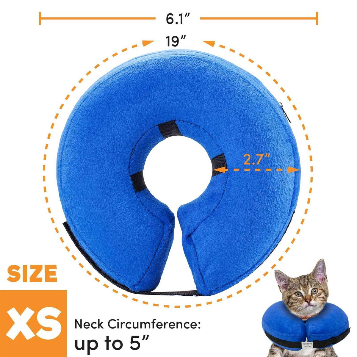 Inflatable Soft Pet Recovery Collar K7132