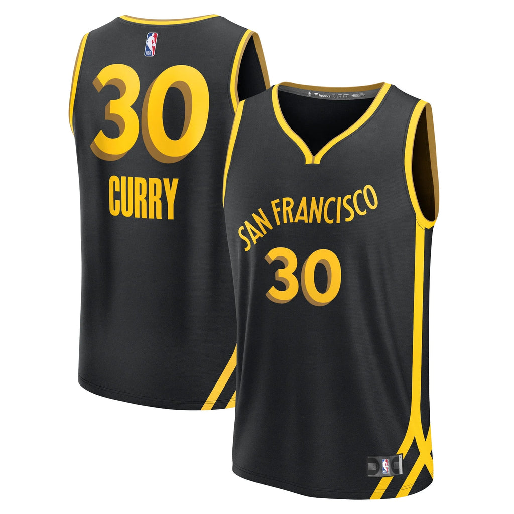 Black Golden State Warriors Jersey W7018