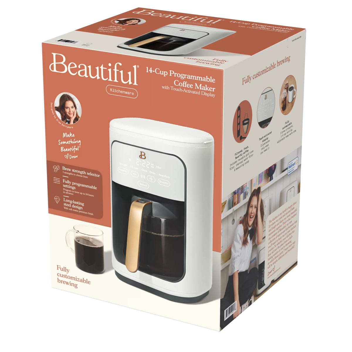 14-Cup Programmable Drip Coffee Maker with Touch-Activated Display M855