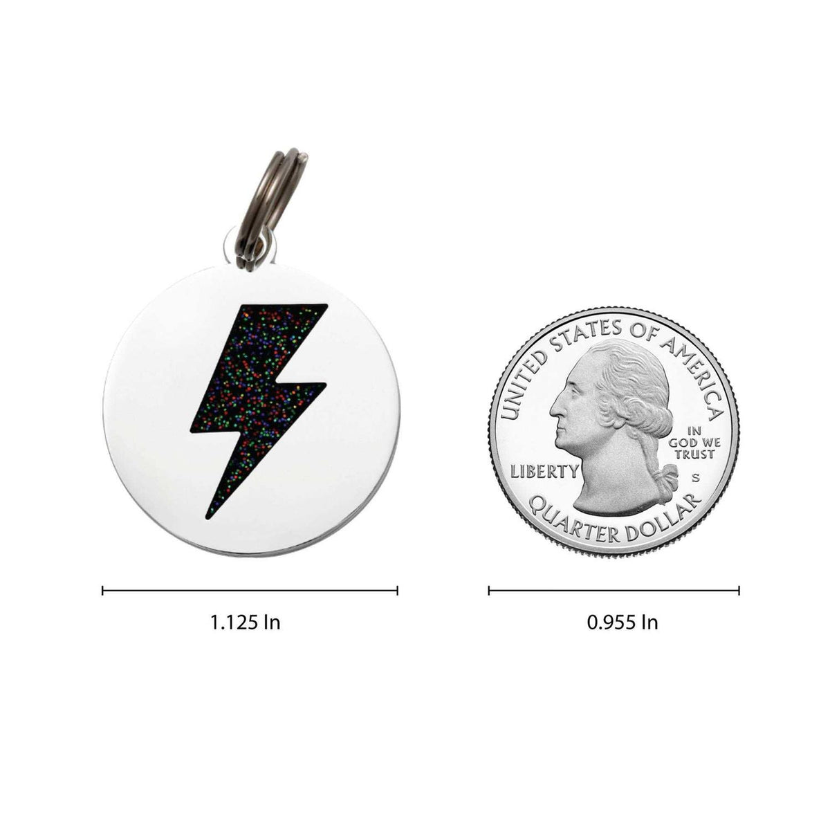 Lightning Bolt Pet ID Tag Z91417