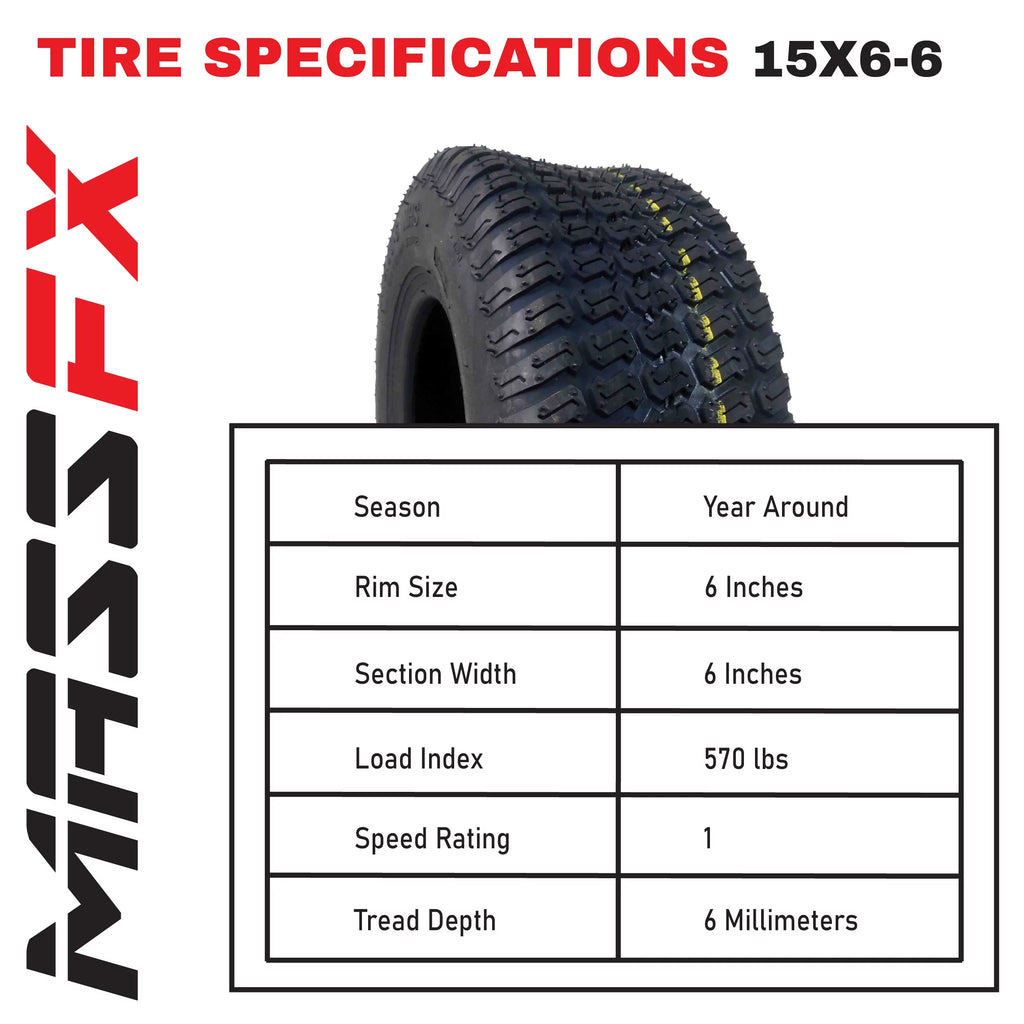 15x6-6 Lawn Mower and Turf Tire O539251