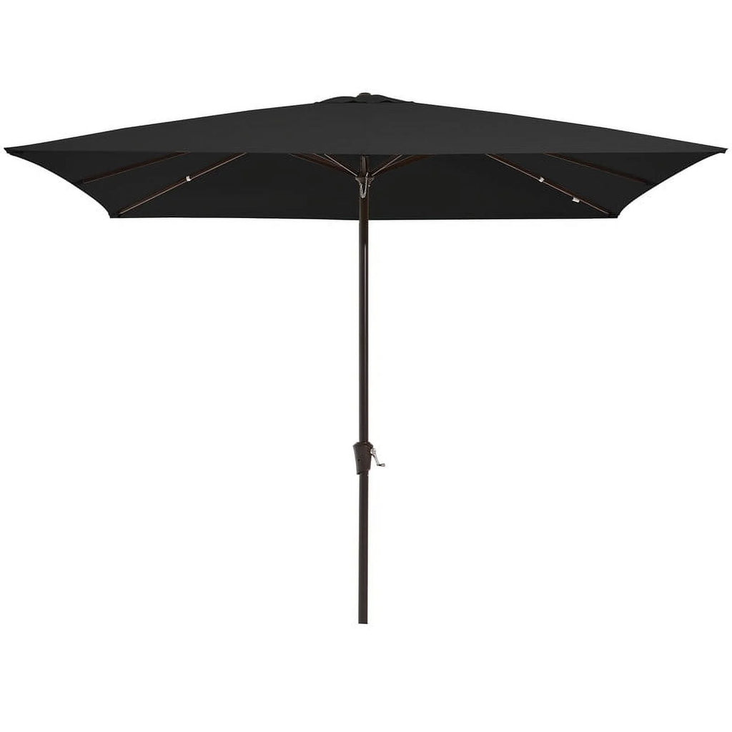 6.5' x 10' Rectangular Beige Patio Umbrella J7604