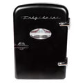 6-Can Retro Mini Fridge in Black I2717