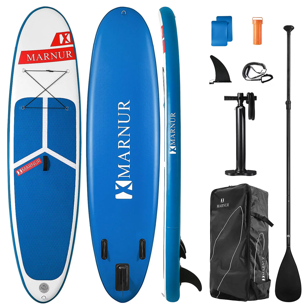 Inflatable Paddle Board with Non-Slip Deck and Pump Y380382