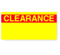 Clearance Labels Yellow Pack of 8 X91903