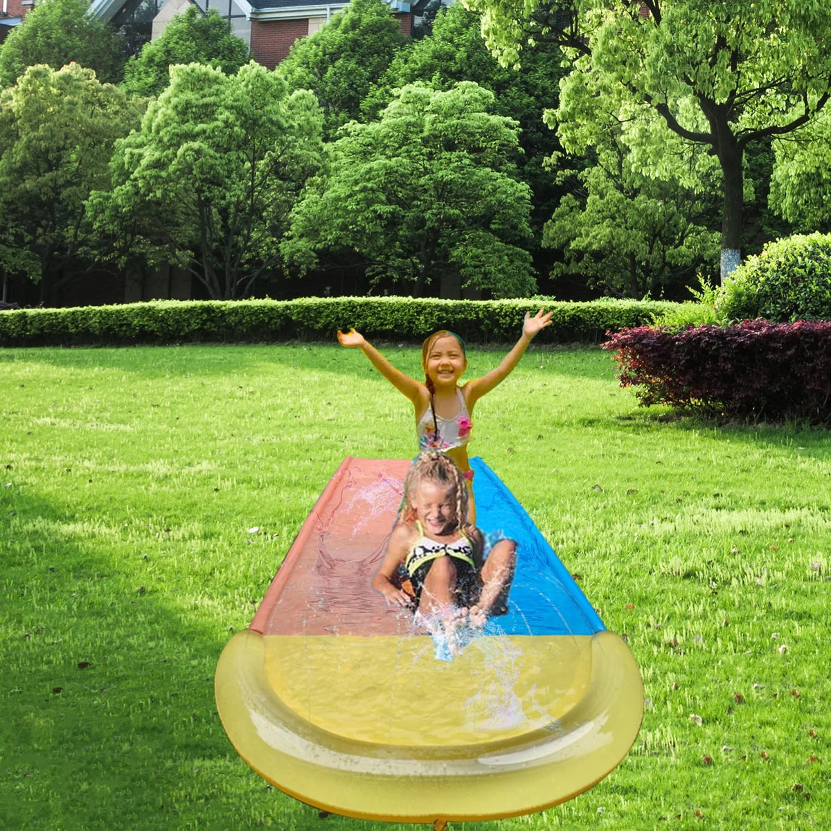 Inflatable Water Slide with 2 Bodyboards C7809