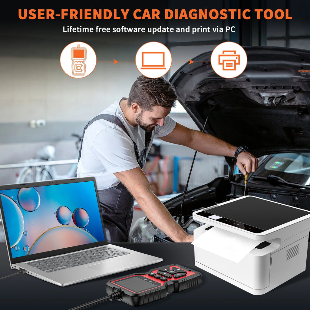 OBD2 Scanner Car Code Reader Diagnostic Tool M58390