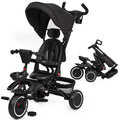Folding Toddler Tricycle with Adjustable Canopy and Storage M59371