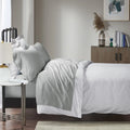 1500 Thread Count Cotton Rich 4 Piece Grey Sheet Set E7196