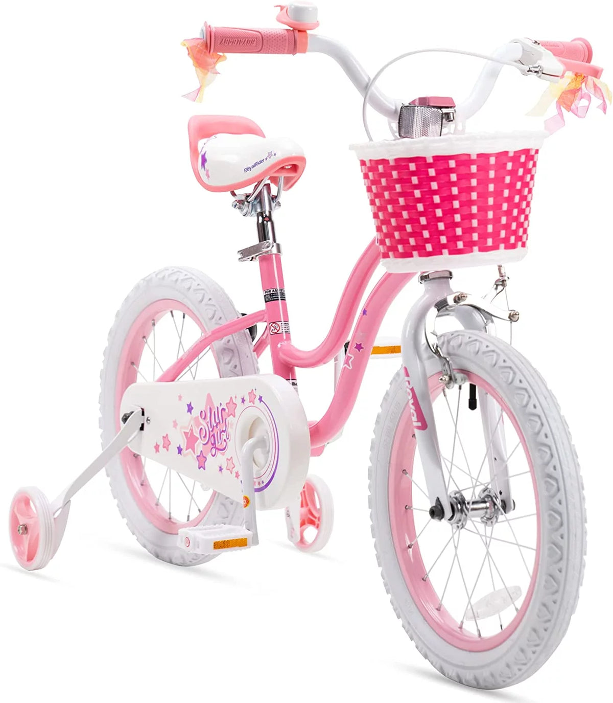 Blue 14 In Kids Bike with Basket and Training Wheels W848718