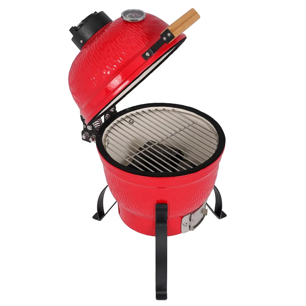 13in Black Ceramic Charcoal Kamado Grill Q2111