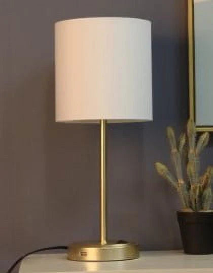 Black Metal Stick Lamp with USB Port X63985
