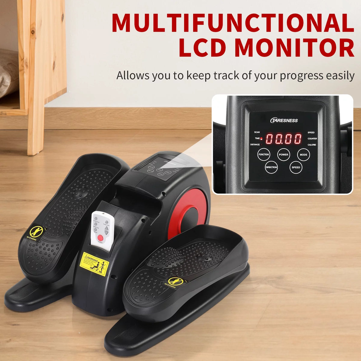 Under Desk Elliptical Bike, Mini Electric Elliptical Machine I846