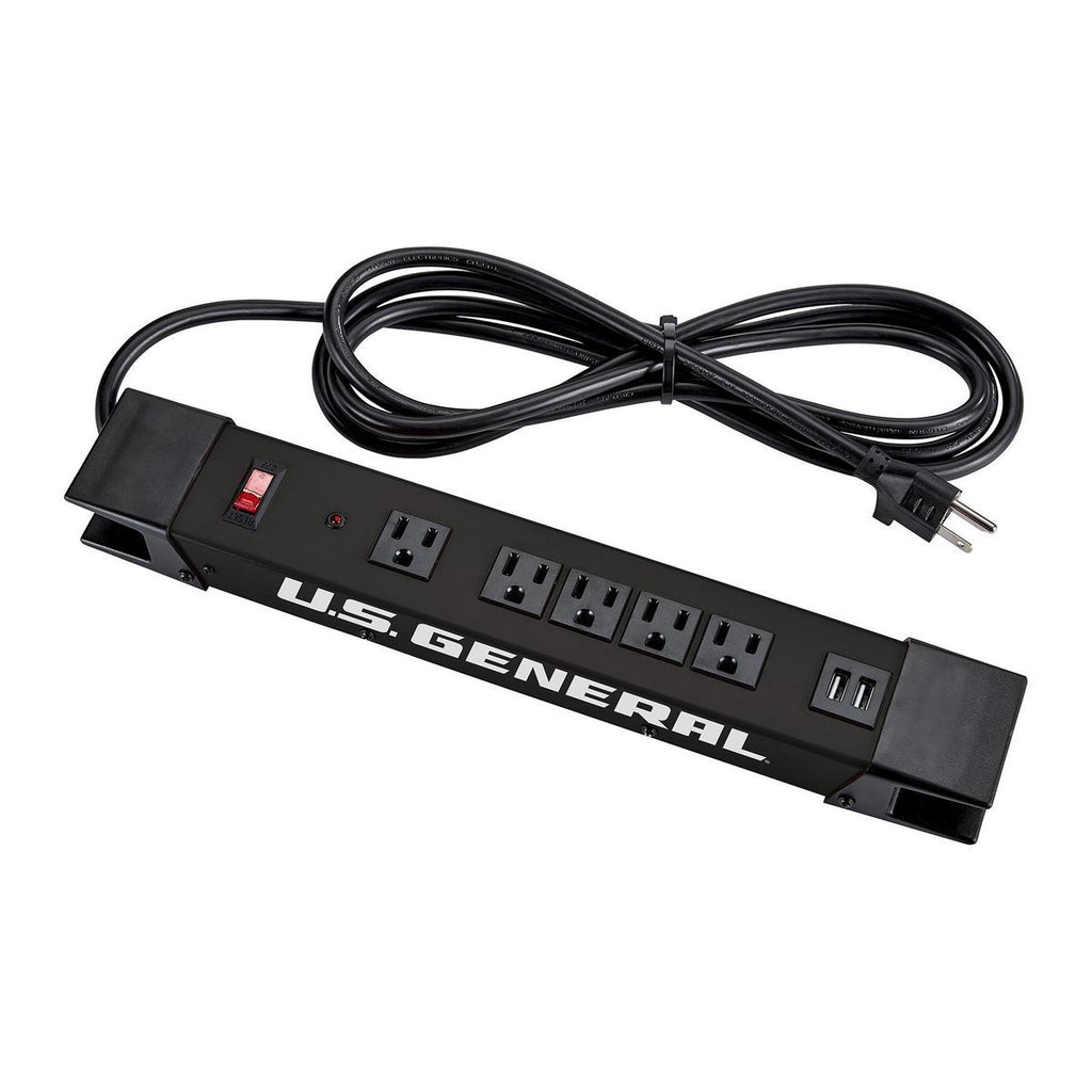 5-Outlet Magnetic Power Strip with 2 USB Ports F871
