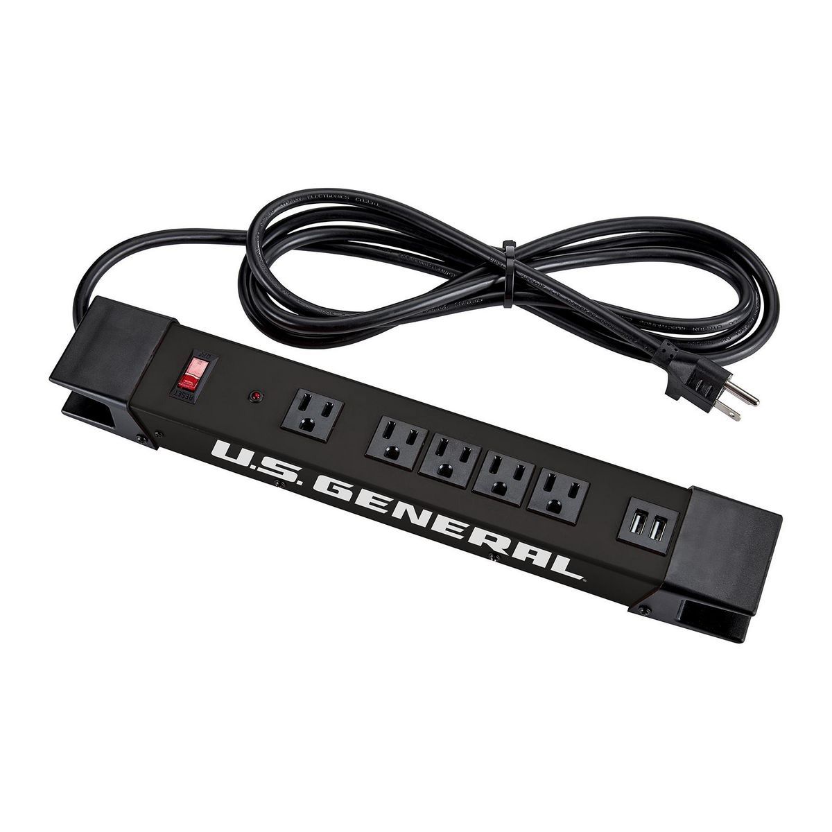 5-Outlet Magnetic Power Strip with 2 USB Ports F871