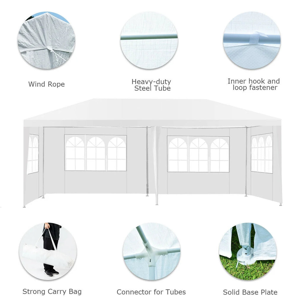 10'x20' Canopy Tent with 4 Sidewalls and Carry Bag K5289
