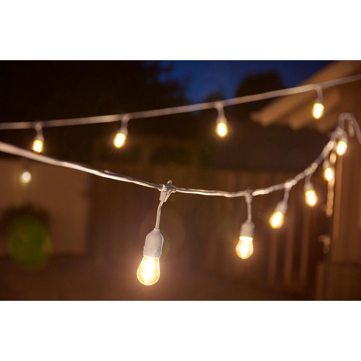 Black LED Outdoor String Lights T884539