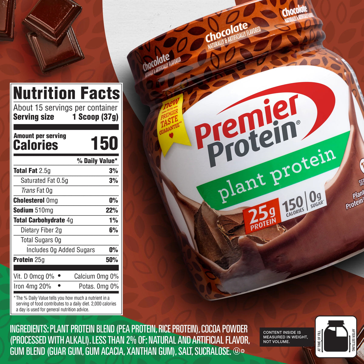 Plant Protein Powder Vanilla 25g 15 Servings C4158