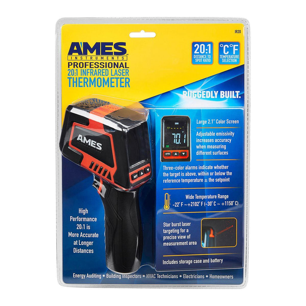 Infrared Laser Thermometer with Color Alarms H450170