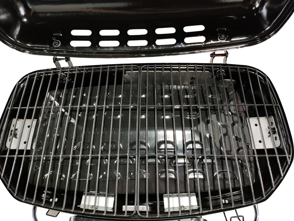 2 Burner Portable Propane Gas Griddle Grill with Folding Cart U779344