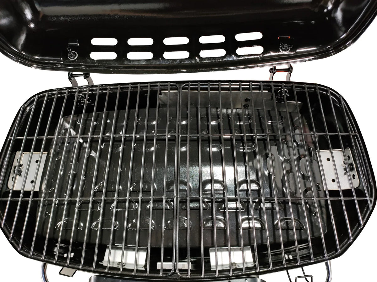 2 Burner Portable Propane Gas Griddle Grill with Folding Cart U779344