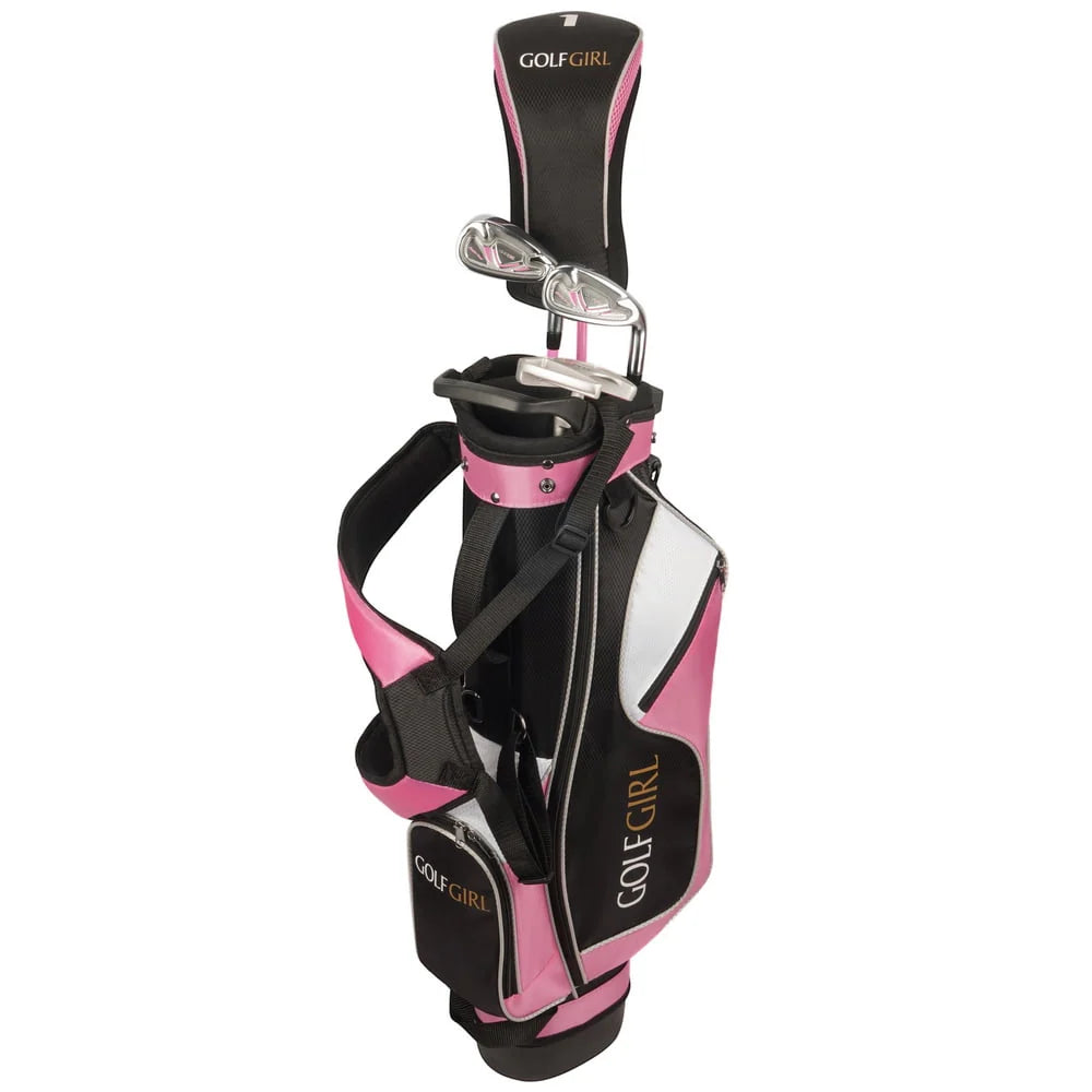 Junior Girls Golf Set with Pink Clubs and Bag S6530