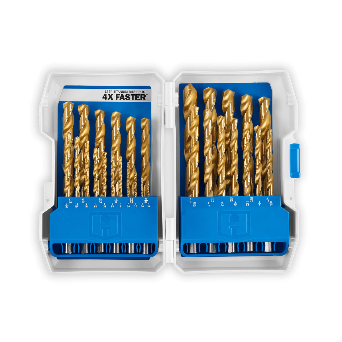29-Piece Titanium Drill Bit Set with Storage Case A641795
