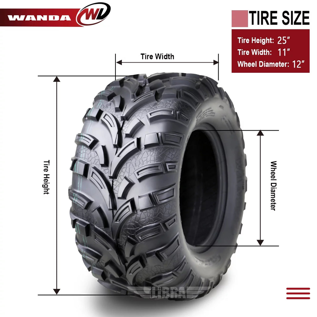 WANDA ATV Tire 25x11-12 6PR O168288