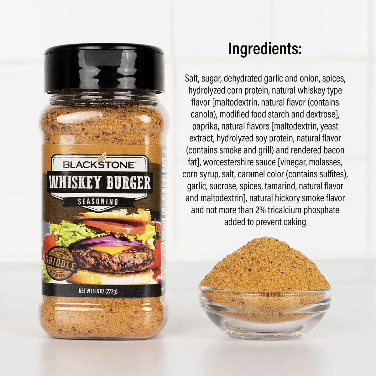 Whiskey Burger Seasoning, 9.6 oz Gluten-Free B261