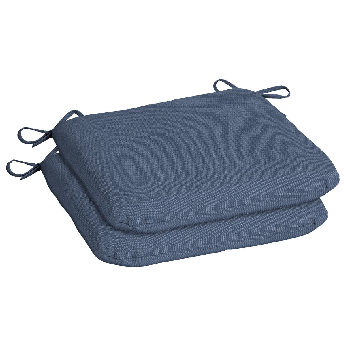 Navy Blue Rectangle Outdoor Seat Pad 2 Pack O514286