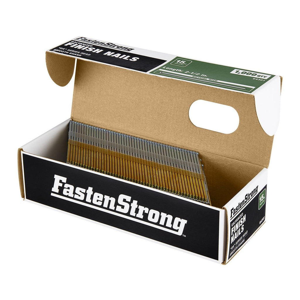 2-1/2 in. 15 GA Galvanized Finish Nails, 1000-Pack R597360